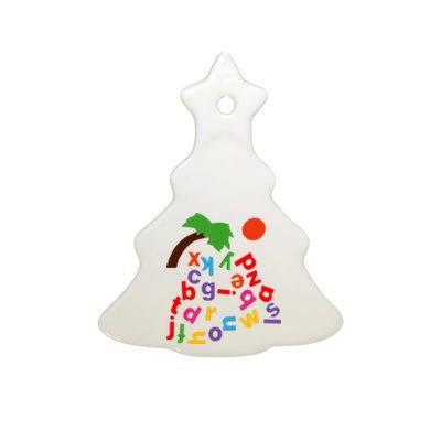 Alphabet Boom Tree Ceramic Tree Ornament