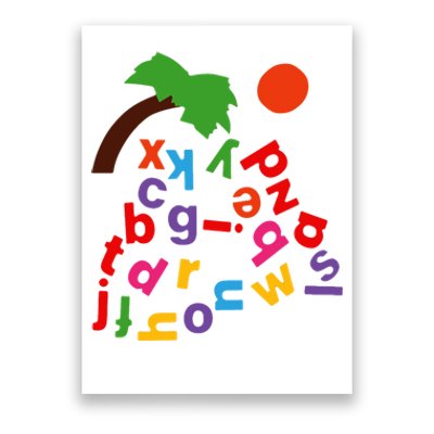 Alphabet Boom Tree Poster