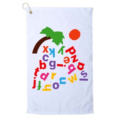 Alphabet Boom Tree Golf Towel