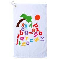 Alphabet Boom Tree Golf Towel