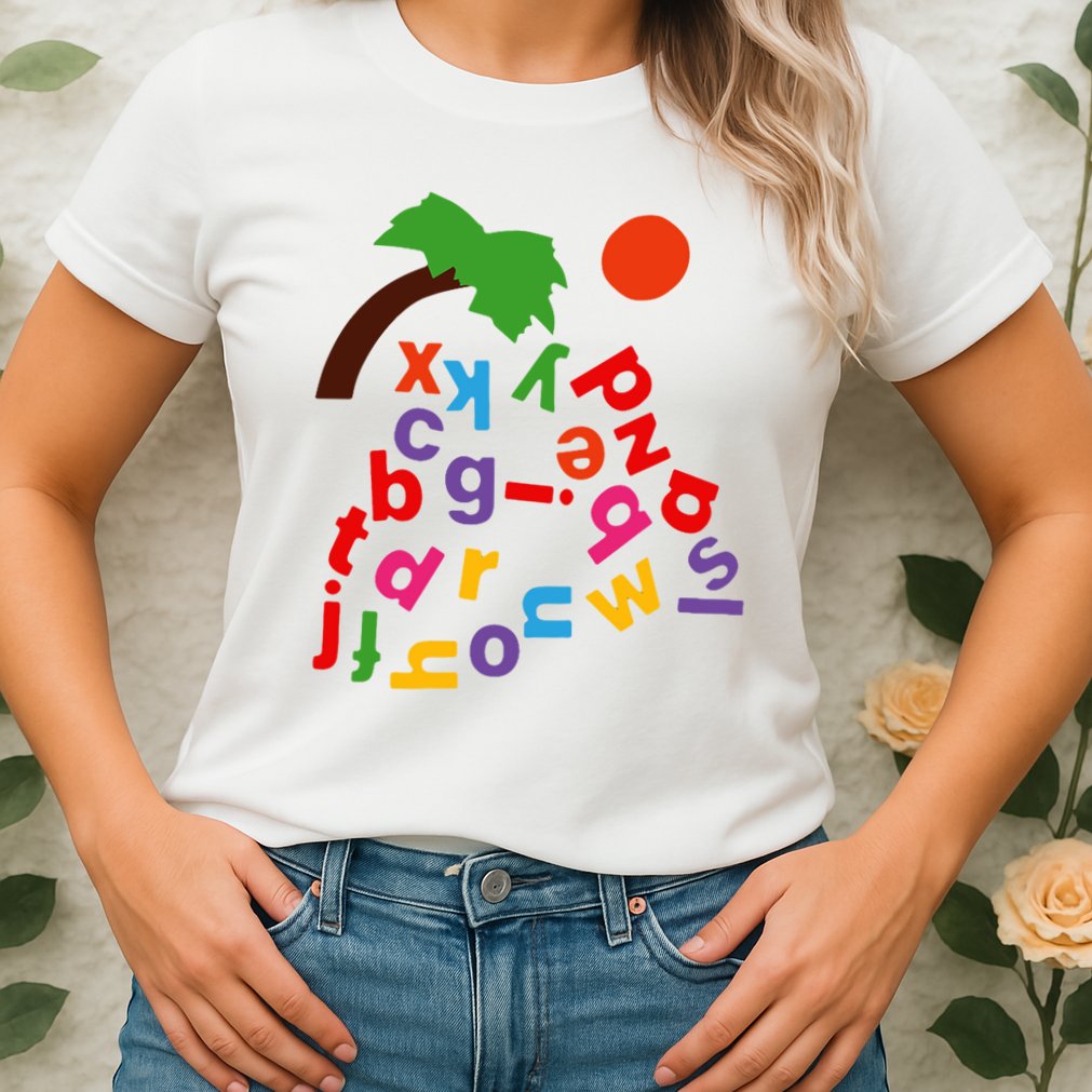 Alphabet Boom Tree Womens T-Shirt