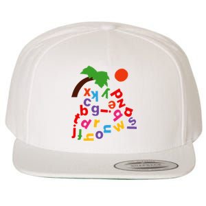 Alphabet Boom Tree Wool Snapback Cap