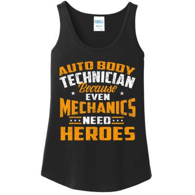 Auto Body Technician Heroes Automotive Car Customizer Ladies Essential Tank