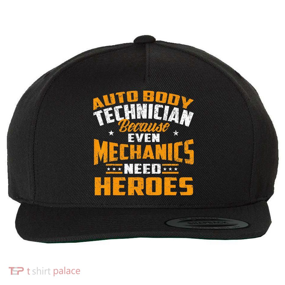 Auto Body Technician Heroes Automotive Car Customizer Wool Snapback Cap