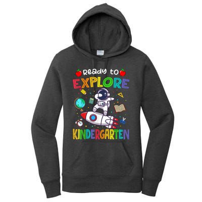 Astronaut Back To School Ready To Explore Kindergarten Women's Pullover Hoodie