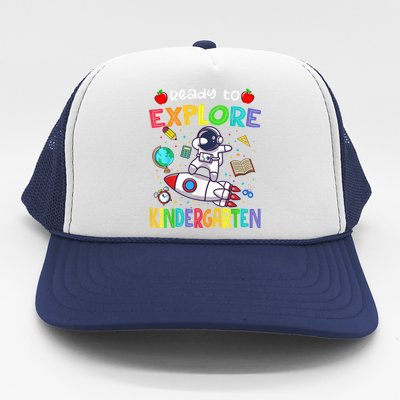 Astronaut Back To School Ready To Explore Kindergarten Trucker Hat