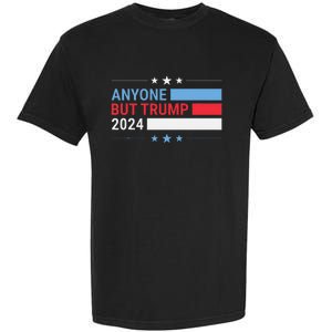 Anyone But Trump 2024 President Election Funny Anti Trump Garment-Dyed Heavyweight T-Shirt