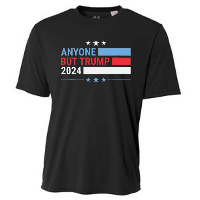 Anyone But Trump 2024 President Election Funny Anti Trump Cooling Performance Crew T-Shirt