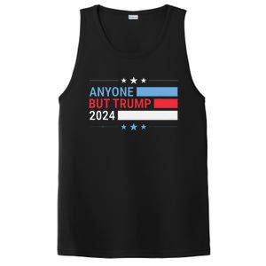 Anyone But Trump 2024 President Election Funny Anti Trump PosiCharge Competitor Tank