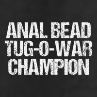 Anal Bead Tugowar Champion Funny Saying Sarcastic Novelty 7 Panel Mesh Trucker Snapback Hat