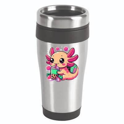 Axolotl Boba Tea Kawaii Neko Japanese Bubble Tea 16oz Travel Tumbler