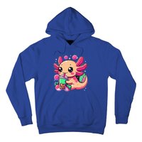 Axolotl Boba Tea Kawaii Neko Japanese Bubble Tea Hoodie