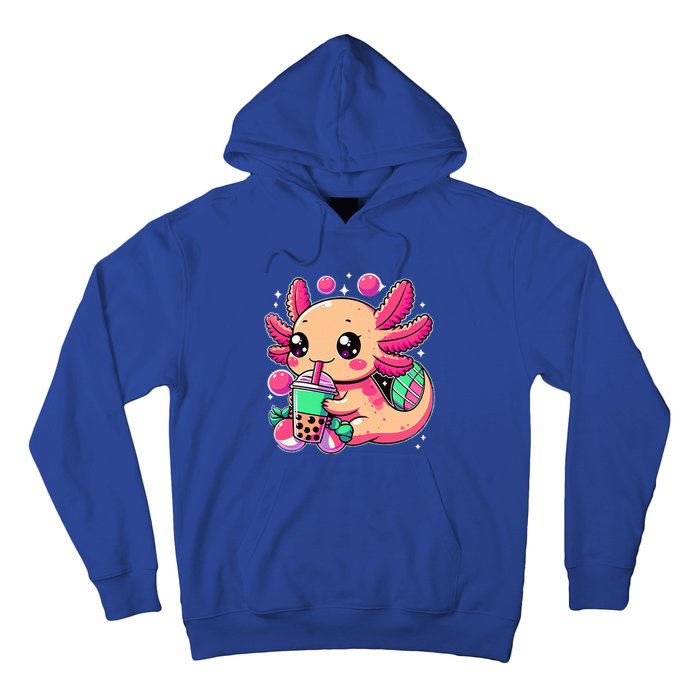 Axolotl Boba Tea Kawaii Neko Japanese Bubble Tea Hoodie