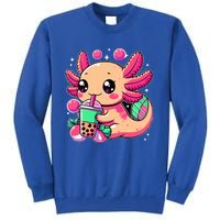 Axolotl Boba Tea Kawaii Neko Japanese Bubble Tea Sweatshirt