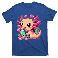 Axolotl Boba Tea Kawaii Neko Japanese Bubble Tea T-Shirt