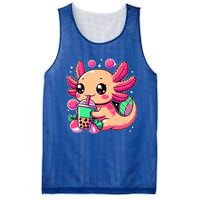 Axolotl Boba Tea Kawaii Neko Japanese Bubble Tea Mesh Reversible Basketball Jersey Tank