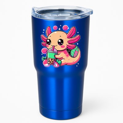 Axolotl Boba Tea Kawaii Neko Japanese Bubble Tea Tumbler