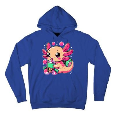 Axolotl Boba Tea Kawaii Neko Japanese Bubble Tea Tall Hoodie
