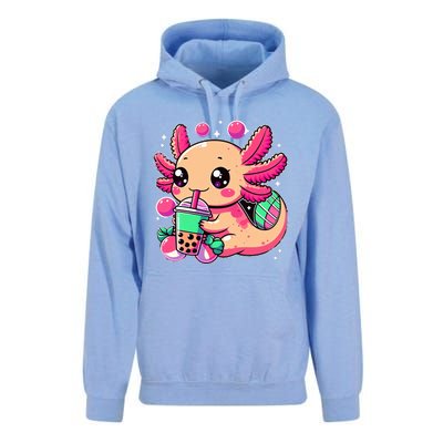 Axolotl Boba Tea Kawaii Neko Japanese Bubble Tea Unisex Surf Hoodie