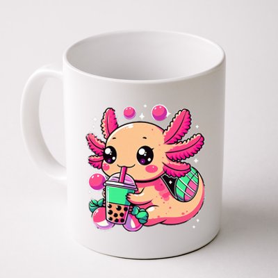 Axolotl Boba Tea Kawaii Neko Japanese Bubble Tea Coffee Mug