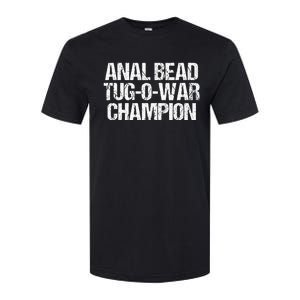 Anal Bead Tugowar Champion Funny Saying Sarcastic Novelty Softstyle CVC T-Shirt