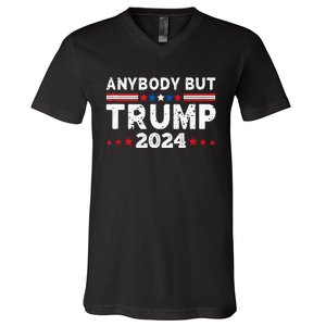 Anybody But Trump 2024 Anyone But Trump Presidential V-Neck T-Shirt