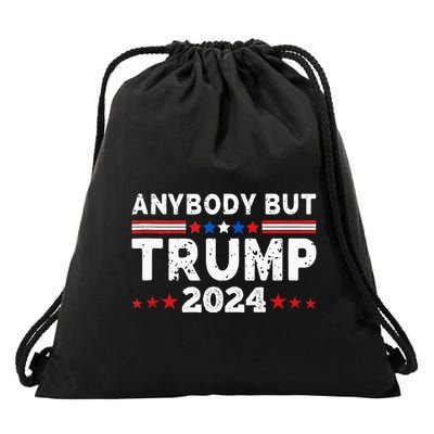 Anybody But Trump 2024 Anyone But Trump Presidential Drawstring Bag
