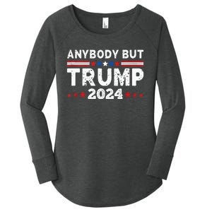 Anybody But Trump 2024 Anyone But Trump Presidential Women's Perfect Tri Tunic Long Sleeve Shirt