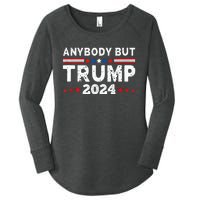 Anybody But Trump 2024 Anyone But Trump Presidential Women's Perfect Tri Tunic Long Sleeve Shirt