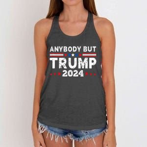 Anybody But Trump 2024 Anyone But Trump Presidential Women's Knotted Racerback Tank