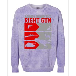 Always Bring The Right Funny Colorblast Crewneck Sweatshirt