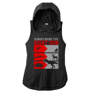 Always Bring The Right Funny Ladies PosiCharge Tri-Blend Wicking Draft Hoodie Tank