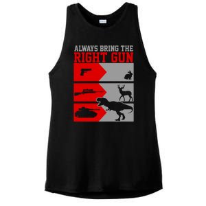 Always Bring The Right Funny Ladies PosiCharge Tri-Blend Wicking Tank