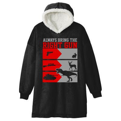 Always Bring The Right Funny Hooded Wearable Blanket