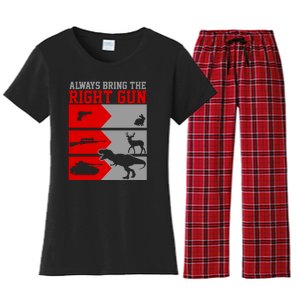 Always Bring The Right Funny Women's Flannel Pajama Set