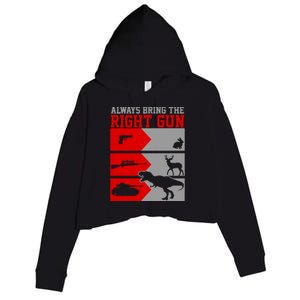 Always Bring The Right Funny Crop Fleece Hoodie