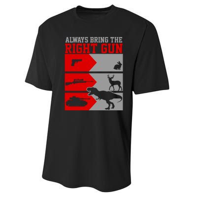 Always Bring The Right Funny Performance Sprint T-Shirt