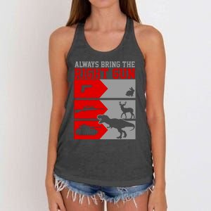 Always Bring The Right Funny Women's Knotted Racerback Tank