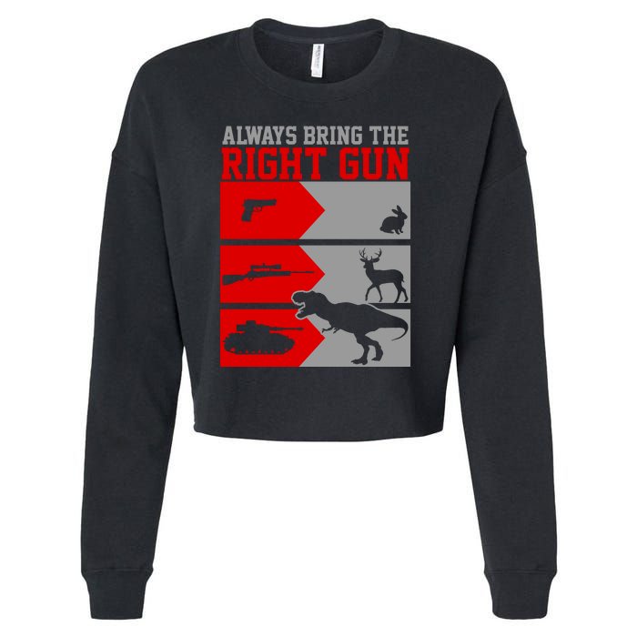 Always Bring The Right Funny Cropped Pullover Crew