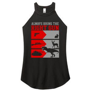 Always Bring The Right Funny Women's Perfect Tri Rocker Tank