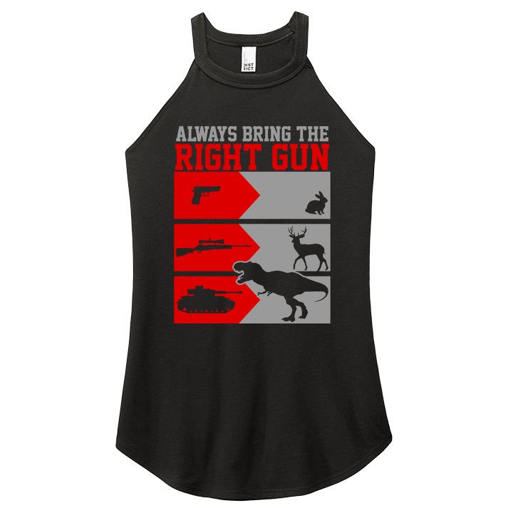 Always Bring The Right Funny Women's Perfect Tri Rocker Tank