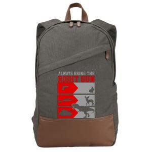 Always Bring The Right Funny Cotton Canvas Backpack