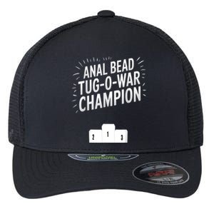 Anal Bead Tugowar Champion Funny Saying Flexfit Unipanel Trucker Cap