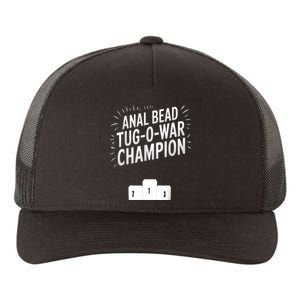 Anal Bead Tugowar Champion Funny Saying Yupoong Adult 5-Panel Trucker Hat