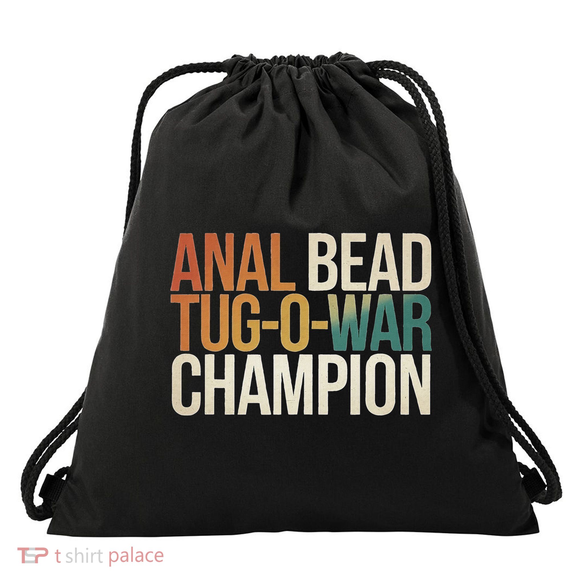 Anal Bead Tug O War Champion Drawstring Bag
