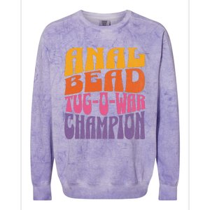 Anal Bead Tugowar Champion Funny Saying Colorblast Crewneck Sweatshirt