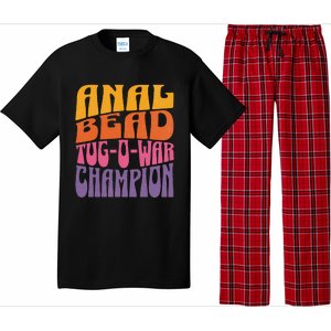 Anal Bead Tugowar Champion Funny Saying Pajama Set