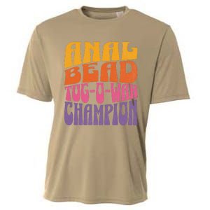 Anal Bead Tugowar Champion Funny Saying Cooling Performance Crew T-Shirt