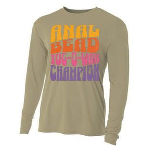 Anal Bead Tugowar Champion Funny Saying Cooling Performance Long Sleeve Crew