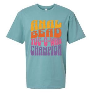 Anal Bead Tugowar Champion Funny Saying Sueded Cloud Jersey T-Shirt